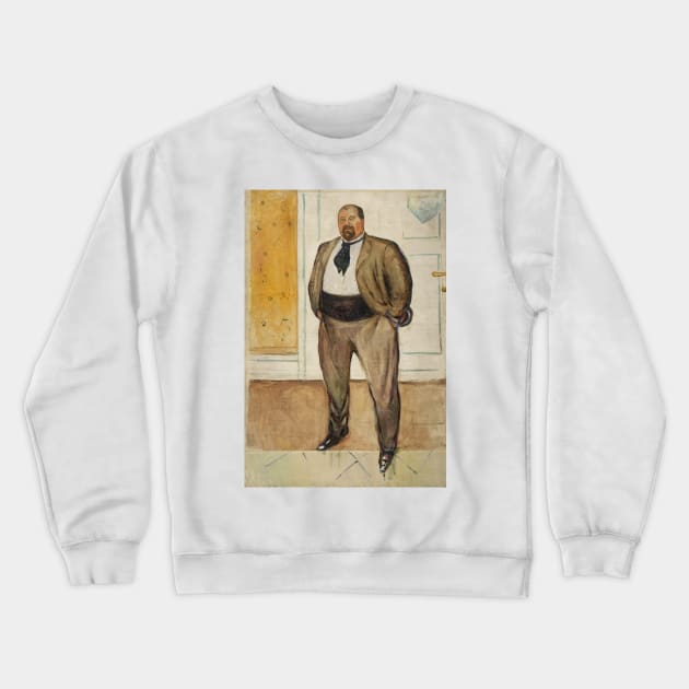 Consul Christen Sandberg by Edvard Munch Crewneck Sweatshirt by Classic Art Stall